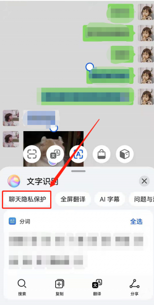 华为聊天隐私保护怎么用