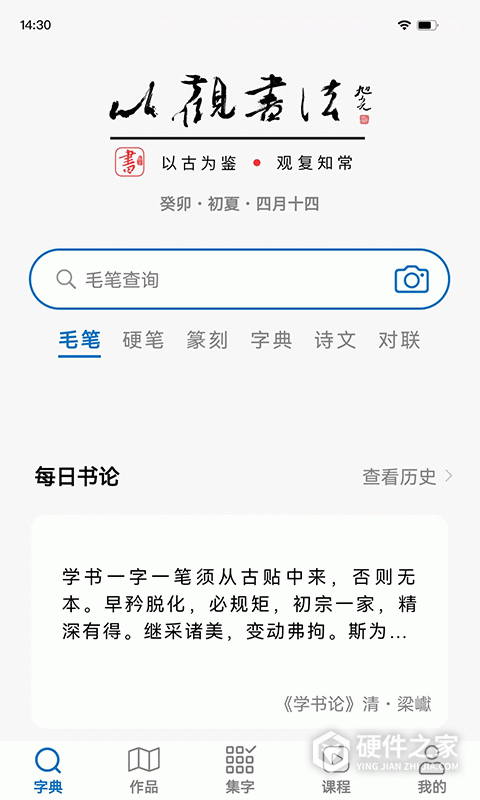 以观书法