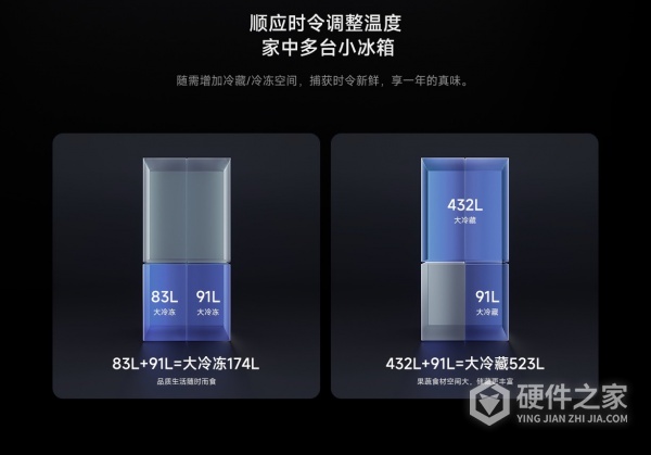 米家冰箱十字对开门606L墨青岩产品介绍