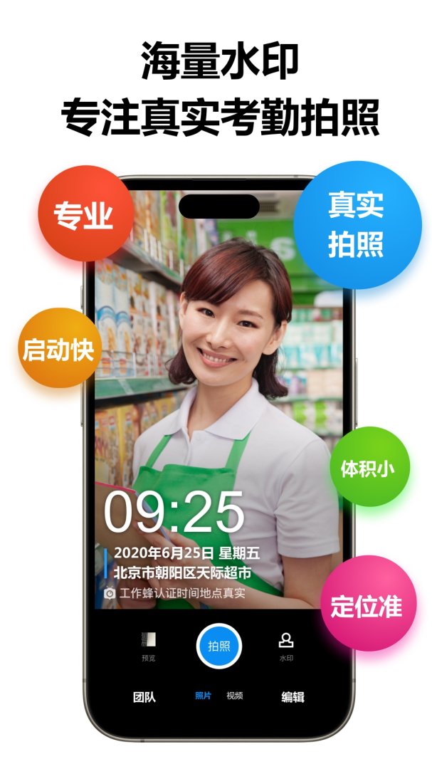 工作蜂水印相机