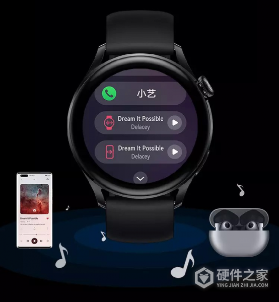 华为watch3pro怎么添加音乐