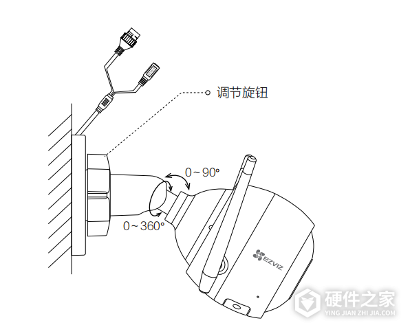 萤石c8w摄像头安装说明书