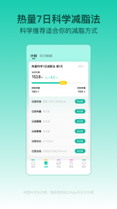热量减肥法
