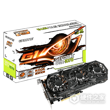 技嘉GeForce® GTX 1070 G1 ROCK 8G for win7/8 32bit