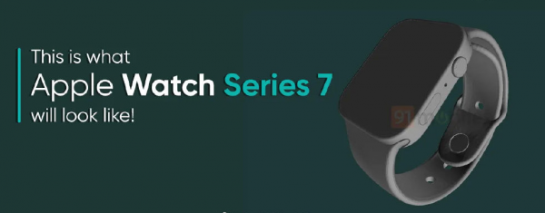 Apple Watch Series 7渲染图