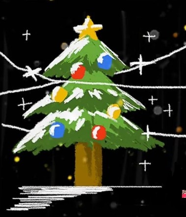 怎么用苹果手机备忘录画圣诞树