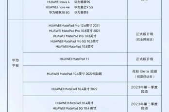 2023年华为鸿蒙3.0升级计划