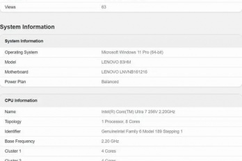 酷睿 Ultra 7 256V跑分成绩