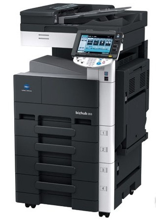 柯尼卡美能达Konica Minolta bizhub 283黑白数码复合机机驱动 For XP