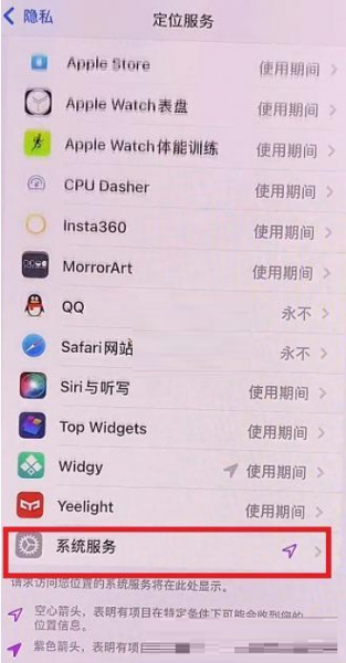 ios15左上角蓝色箭头怎么关闭