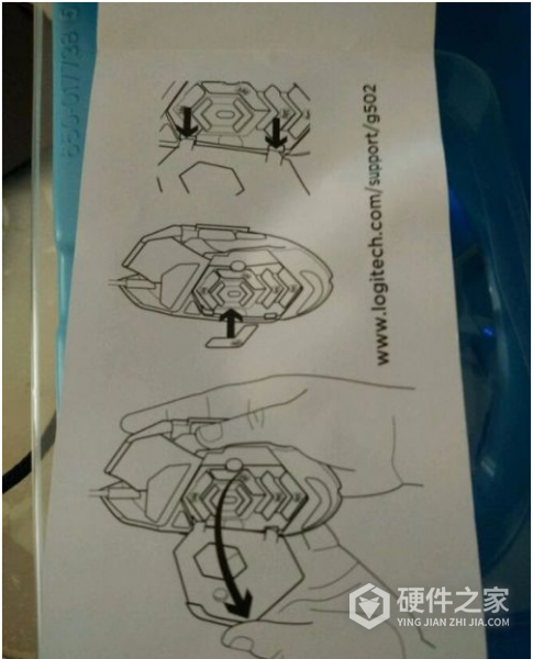 罗技g502怎么装配重块
