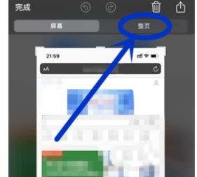 苹果13mini怎么使用Safari长截屏