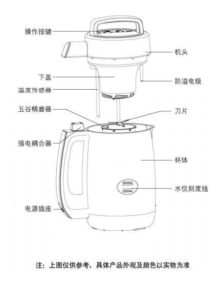 九阳DJ15B-C88家用豆浆机使用说明书