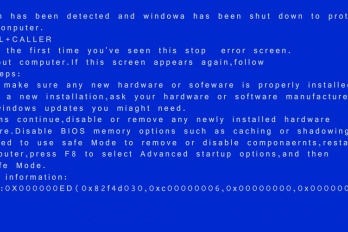 异常关机bluescreen蓝屏怎么办