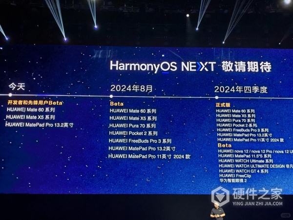 鸿蒙NEXT内测机型名单大全