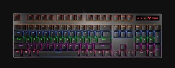 雷柏v500pro键盘怎么调灯光