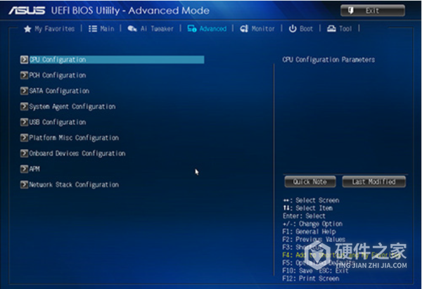 华硕h110m-a如何设置ide模式