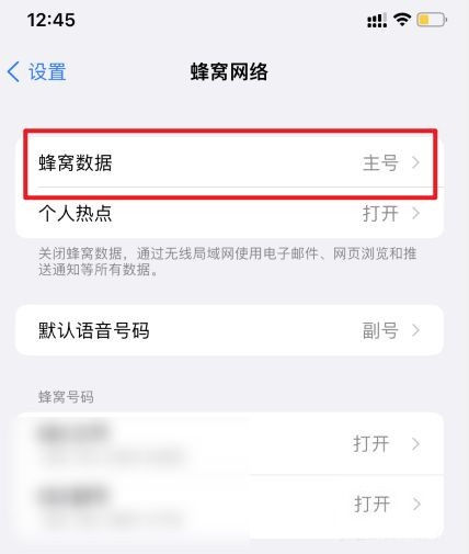 iPhone13如何设置流量