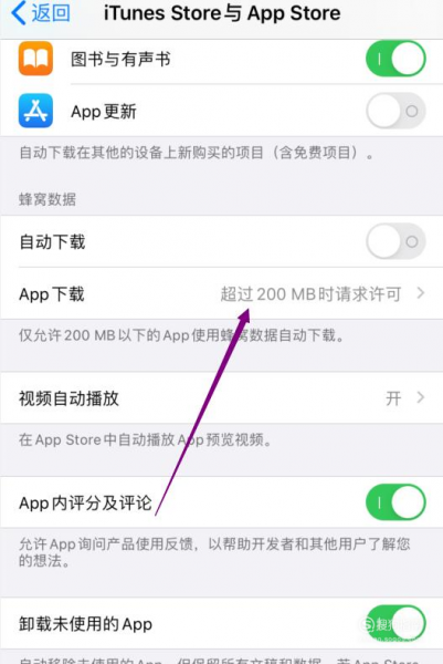 苹果ios系统关闭下载流量限制教程