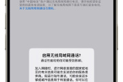 iPhone无线局域网通话开关使用方法
