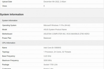 英特尔酷睿 i9-13900KS Geekbench 跑分