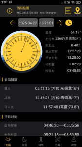 日出日落月相