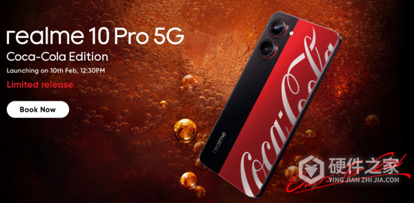 realme真我10Pro可口可乐限定版长什么样
