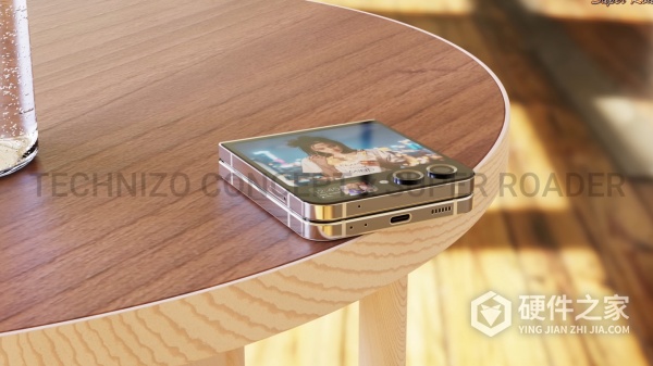 三星 Galaxy Z Flip 5 折叠屏手机渲染图