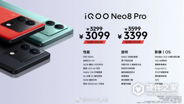 iQOO Neo8售价
