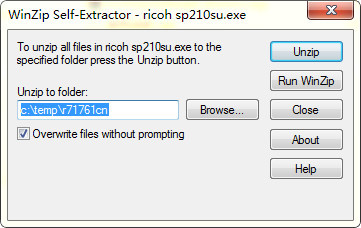 理光Ricoh SP 210 for win7/8/10 64bit
