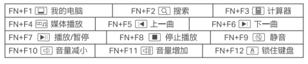 攀升 VTG-A5 LGD战队定制版键盘说明书