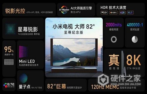 小米电视大师82寸至尊纪念版售价