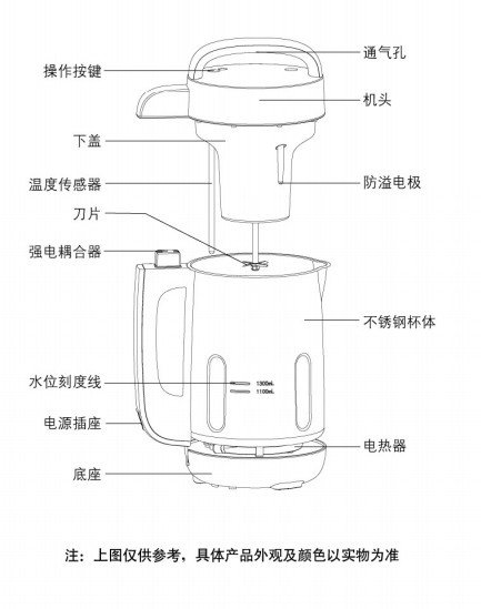 九阳DJ13B-A95D豆浆机使用说明书