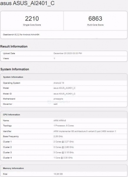 华硕ROG游戏手机8系列跑分