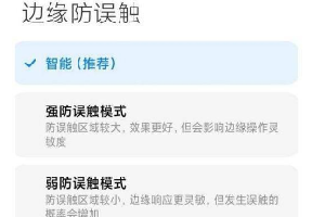 小米12Pro防误触如何开启