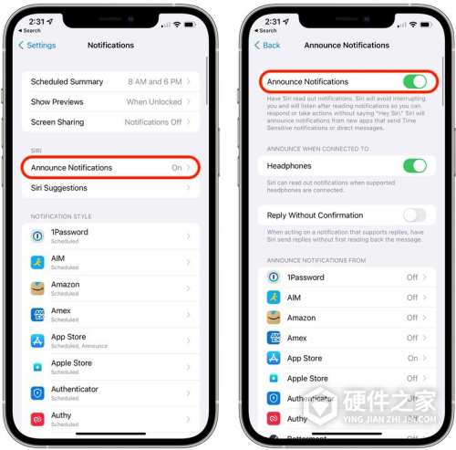iOS15中Siri如何读出通知