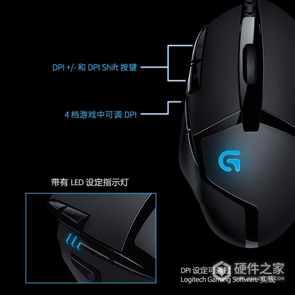 罗技g402dpi档位设置