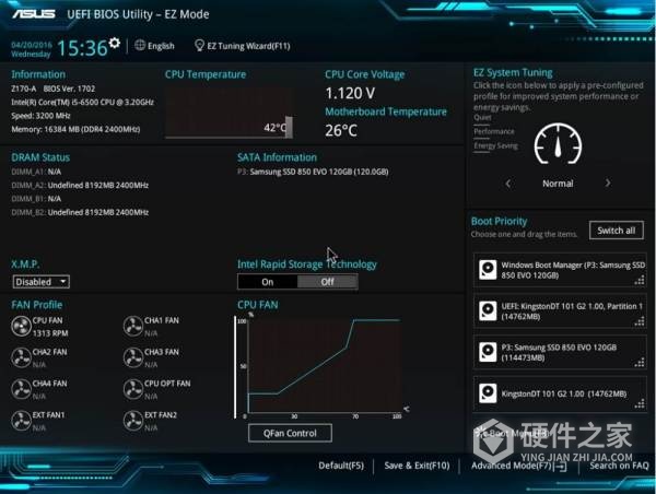 华硕z590主板内存频率怎么调