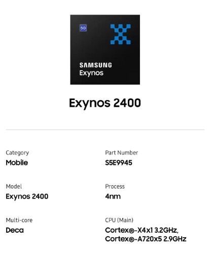 三星 Exynos 2400 移动处理怎么样