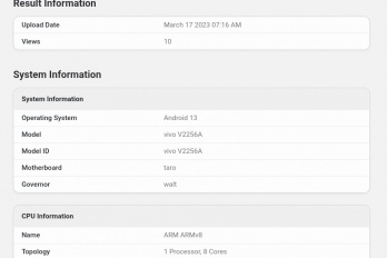 vivo X Flip 折叠屏手机跑分