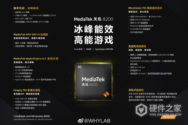 天玑8200参数信息