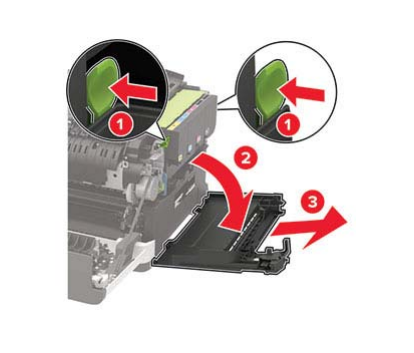 奔图cp2506dn plus硒鼓怎么拿出