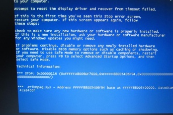 玩使命召唤时显卡停止工作然后蓝屏怎么办