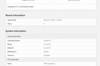 iQOO Z7 Pro 全球版跑分成绩