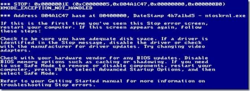 是什么因素造成NTOSKRNL蓝屏