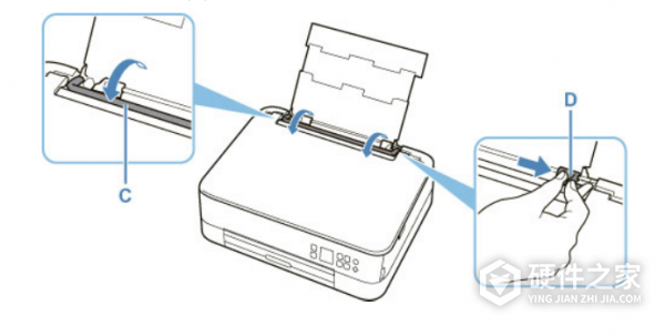 佳能ts5380照片纸放置