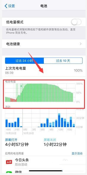 iphonexsmax电池百分比哪里设置