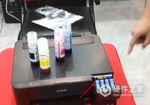 爱普生l310怎么充墨