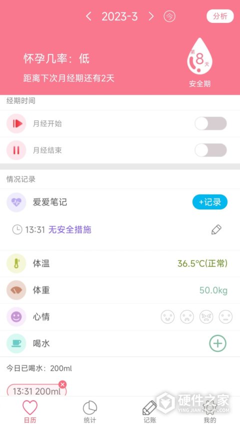 排卵期安全期日历