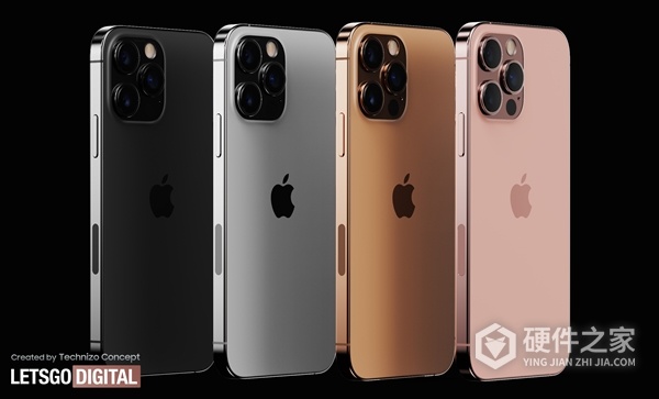 iPhone13系列配色渲染图